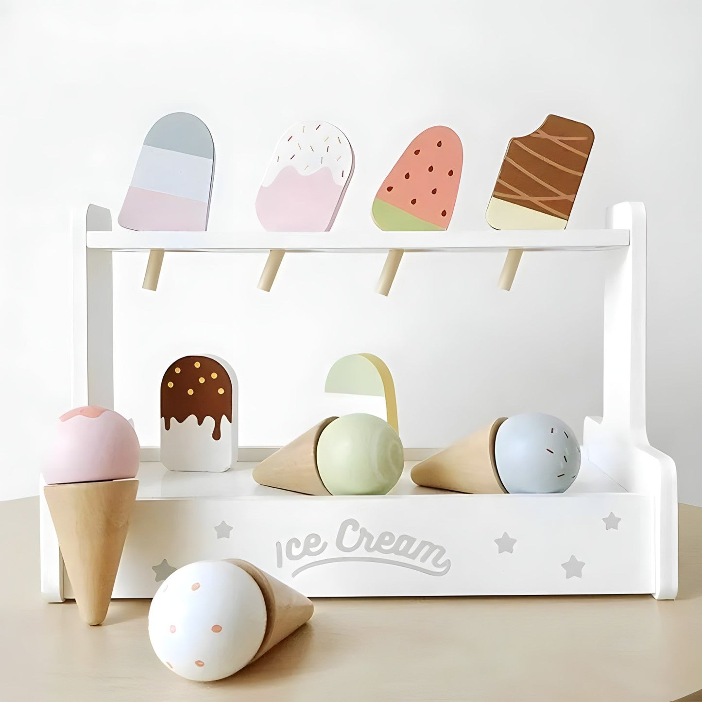 Wooden Ice Cream Shop Playset