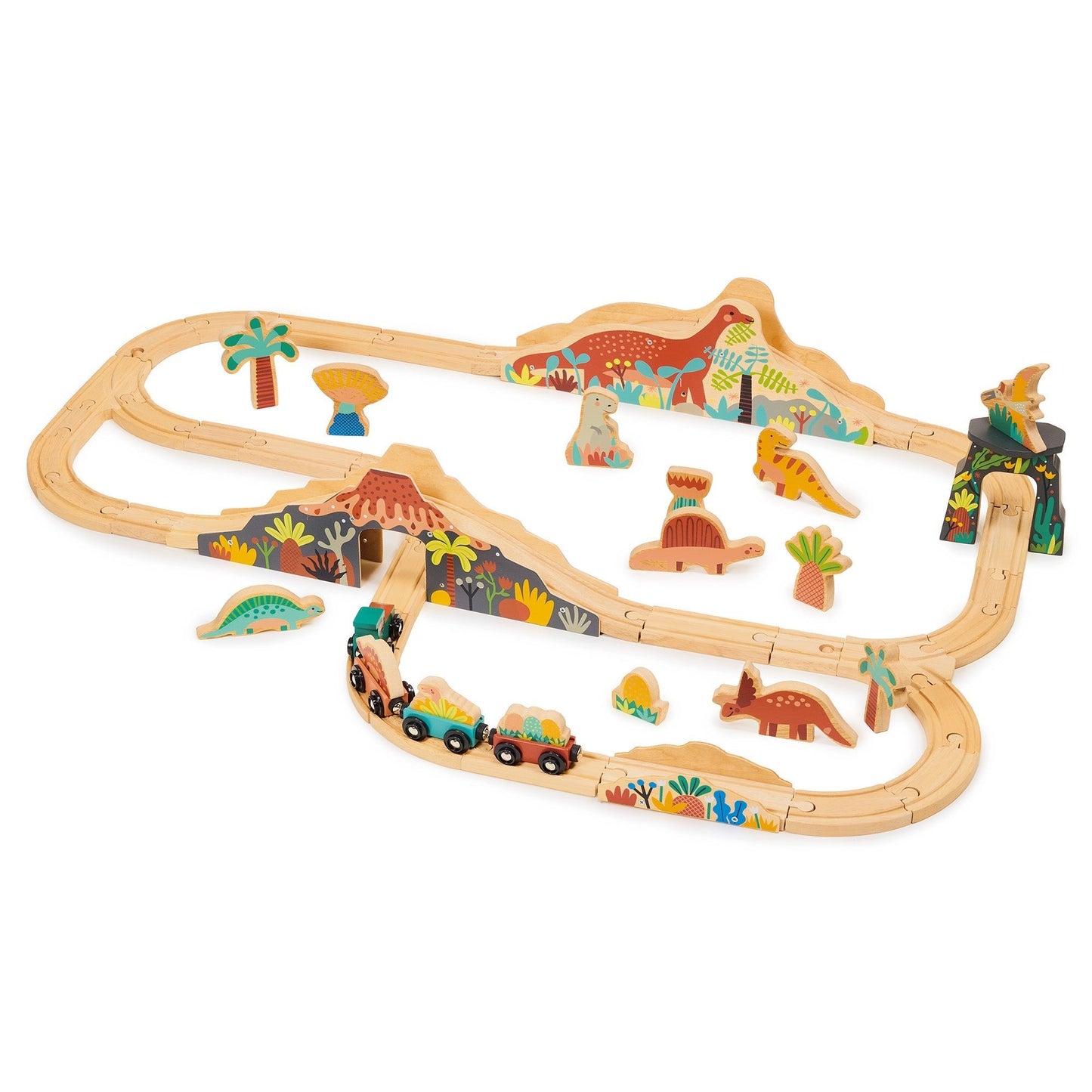 Lost World Dinosaur Railway Set