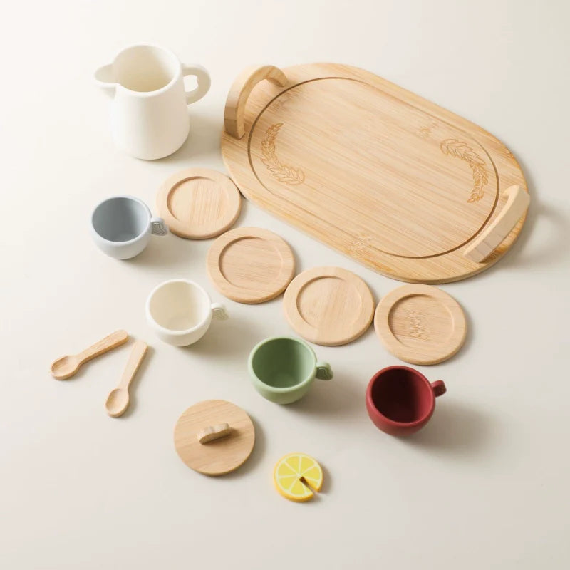 Wooden Tea Party Set