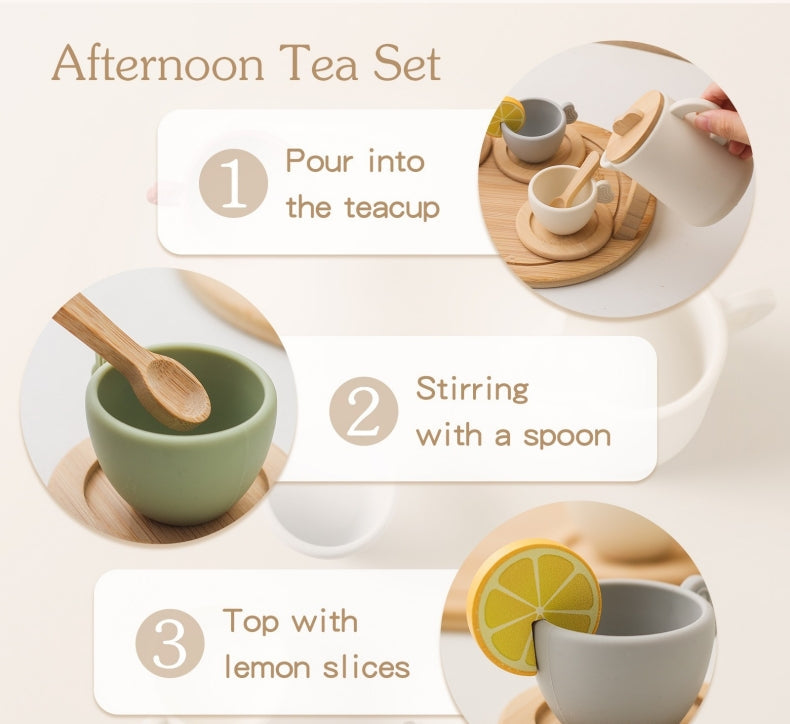 Wooden Tea Party Set