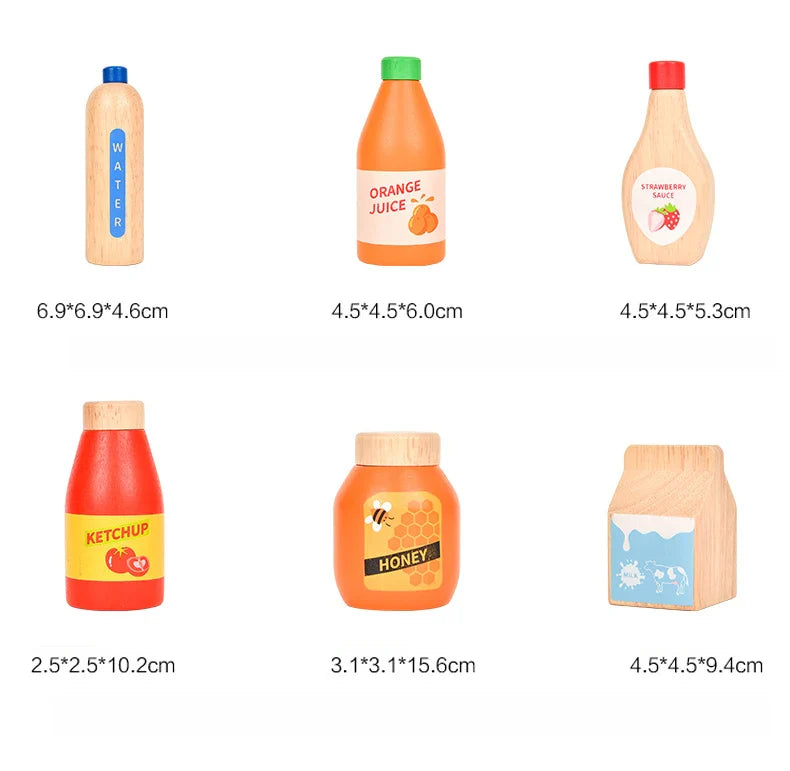 Wooden Drink and Sauce set