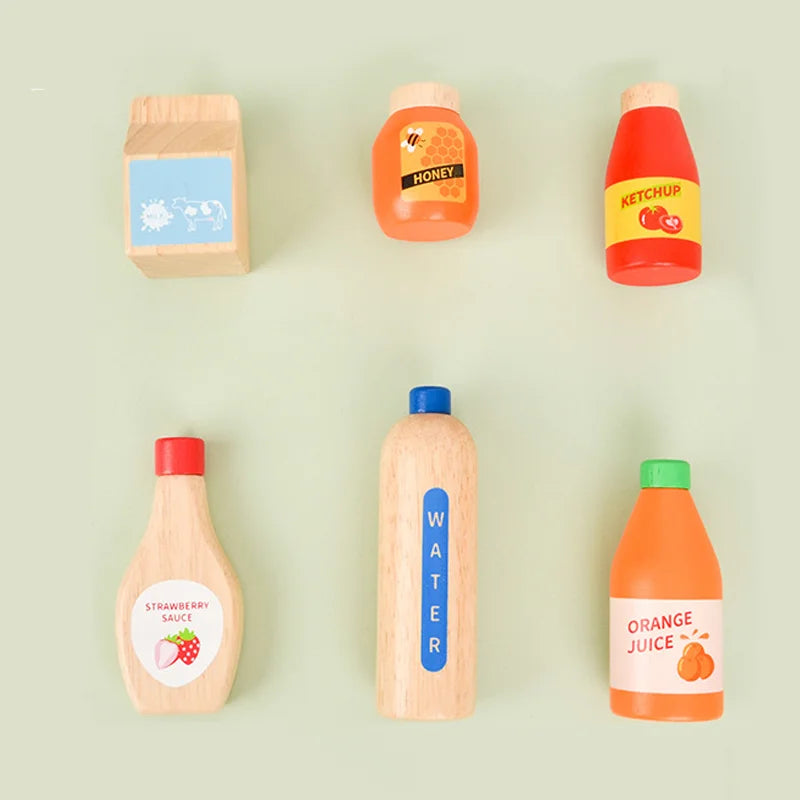 Wooden Drink and Sauce set