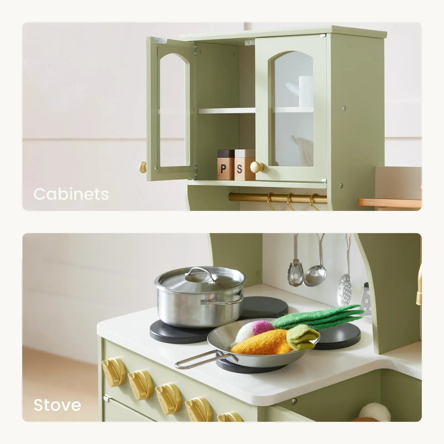 Tiny Land® Serenity Wooden Kitchen – Green