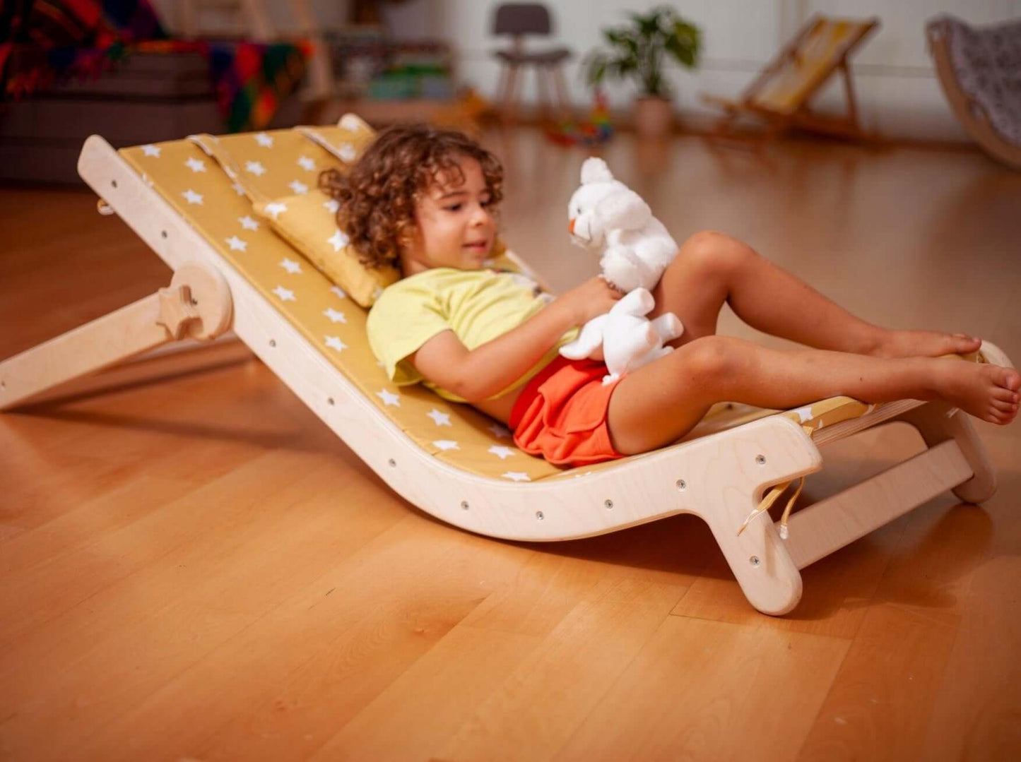 Adjustable Lounge Chair with Comfy Pad for Kids-3