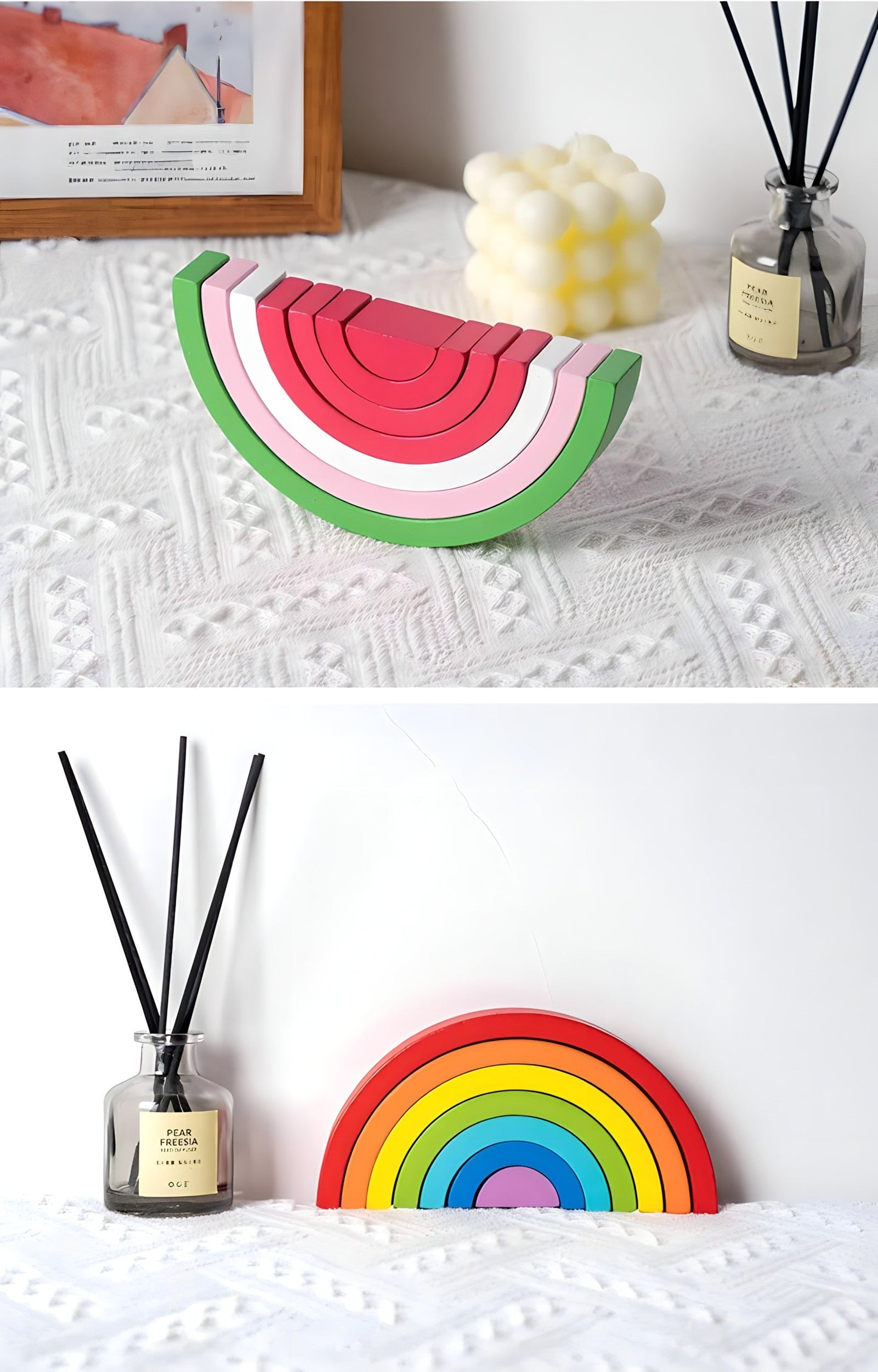 Small Wooden Rainbow Arch Blocks