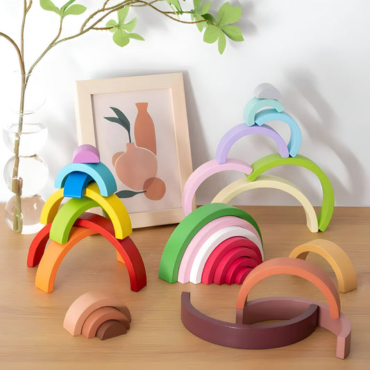 Small Wooden Rainbow Arch Blocks