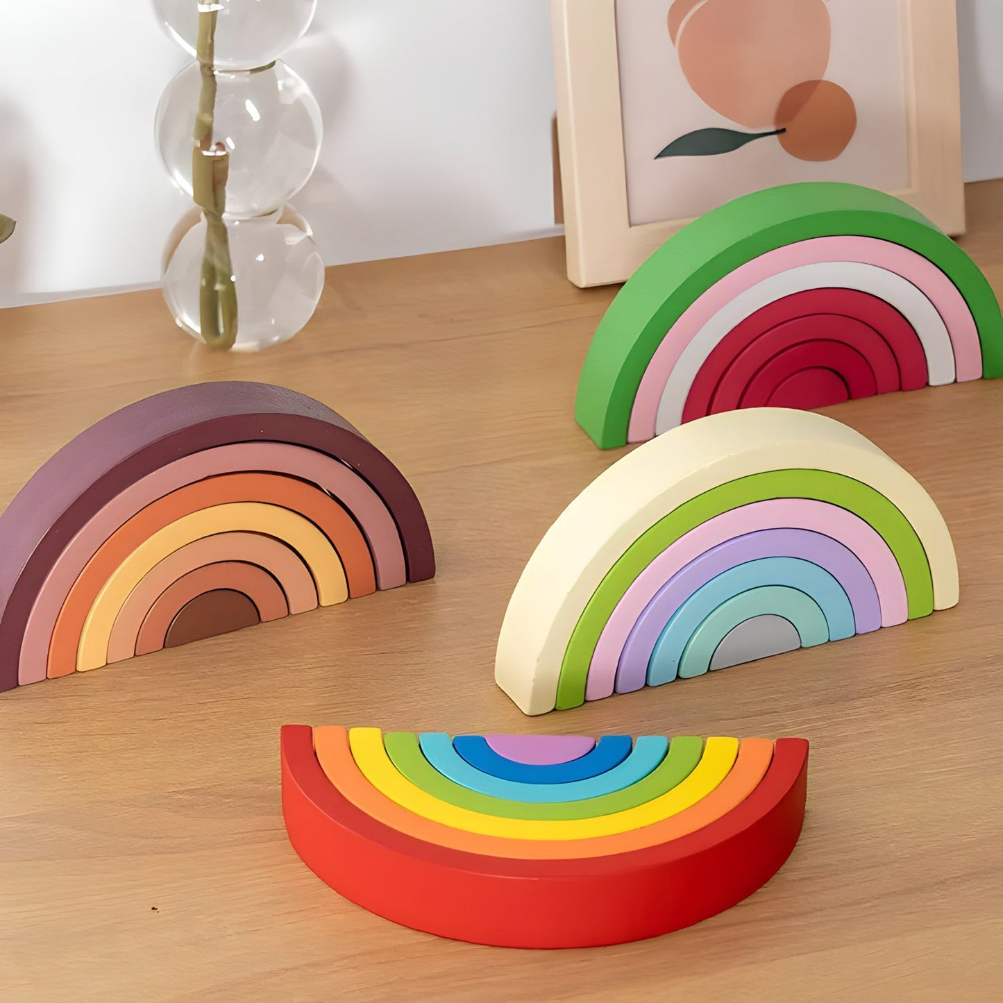 Small Wooden Rainbow Arch Blocks