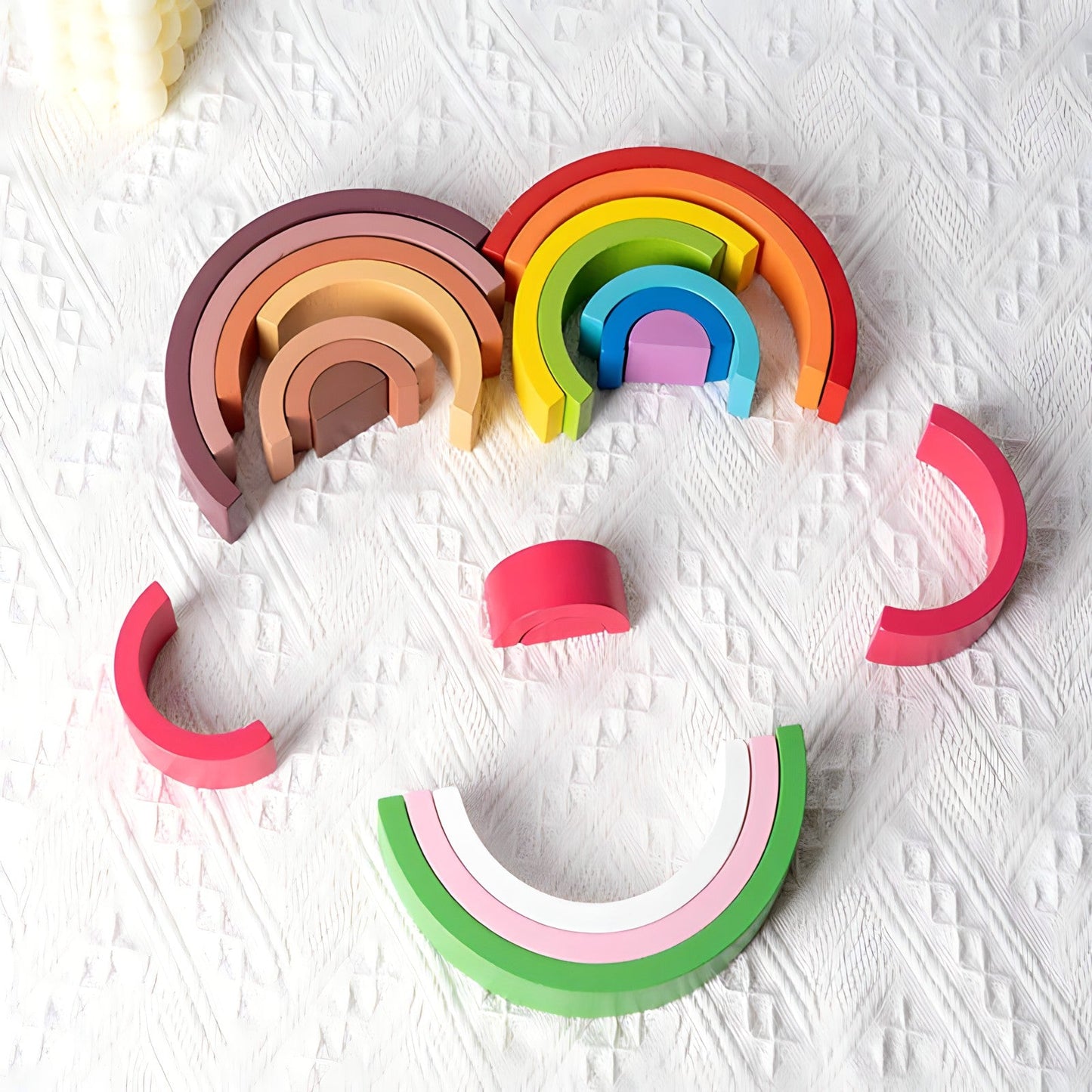 Small Wooden Rainbow Arch Blocks