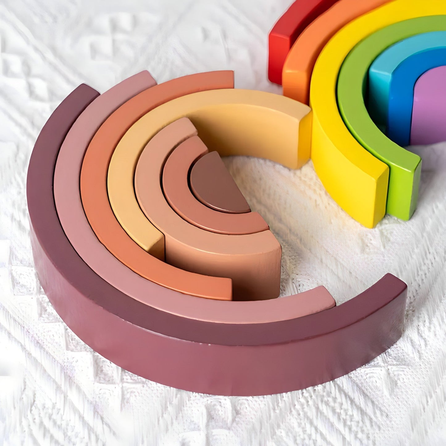 Small Wooden Rainbow Arch Blocks