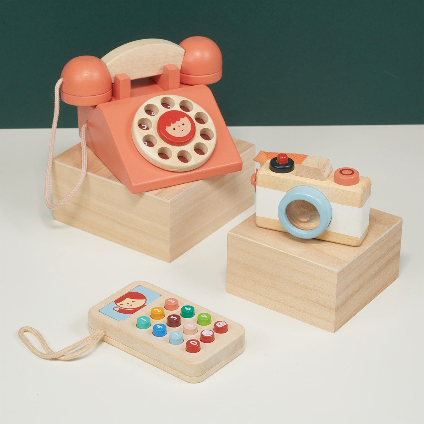 Wooden Phone And Camera Bundle