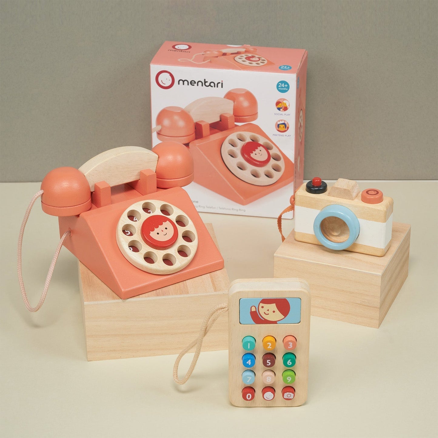 Wooden Phone And Camera Bundle