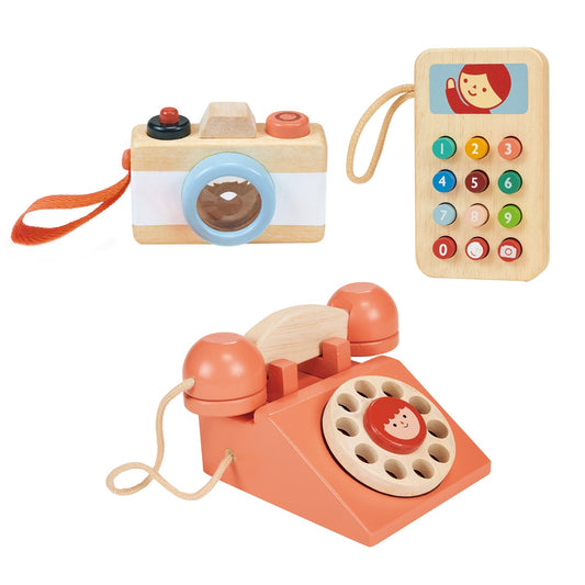 Wooden Phone And Camera Bundle